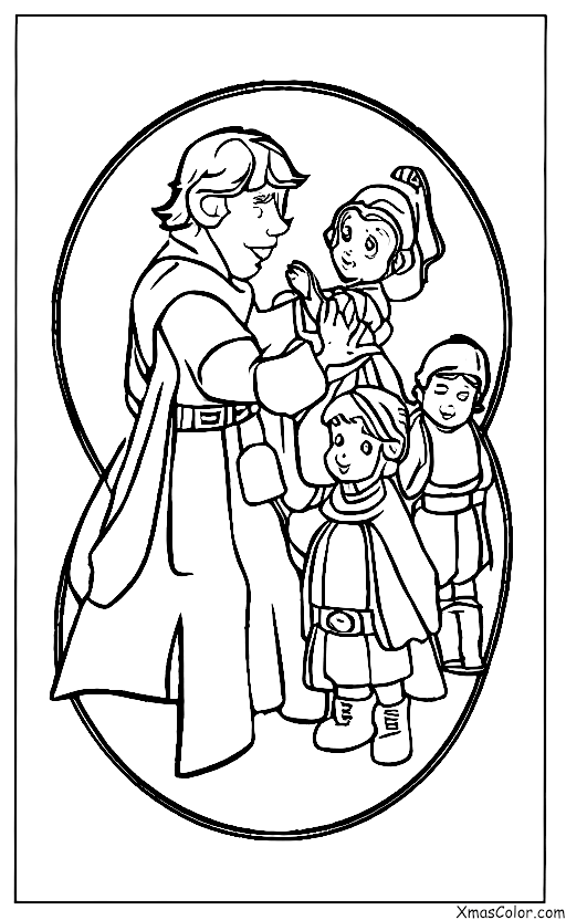 Navidad / Star Wars Navidad: Luke Skywalker y la Princesa Leia decoran el árbol de Navidad