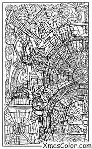 Navidad / Star Wars Navidad: Milenio Falcon hecho de luces