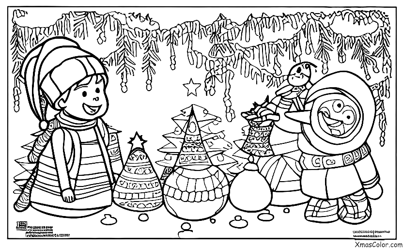 Navidad / Star Wars Navidad: Rey está construyendo un muñeco de nieve