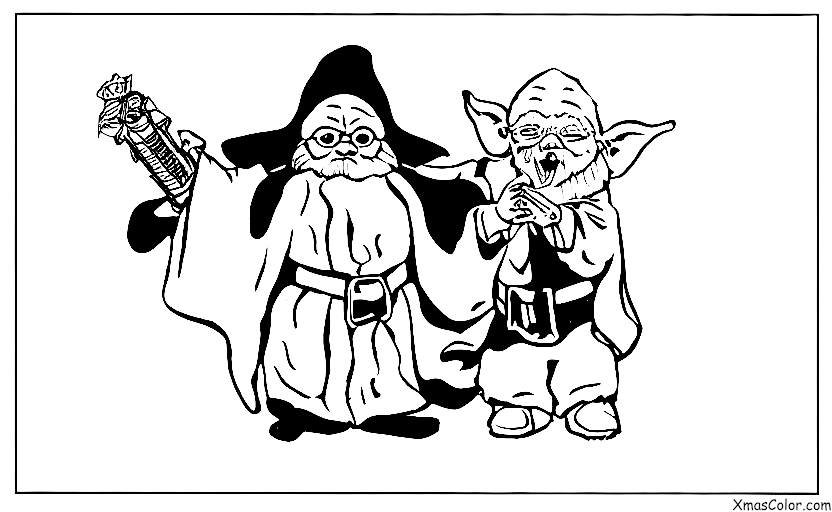 Navidad / Star Wars Navidad: Santa Yoda