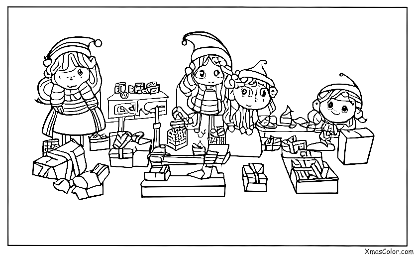 Navidad / Taller de Santa: El taller está desordenado