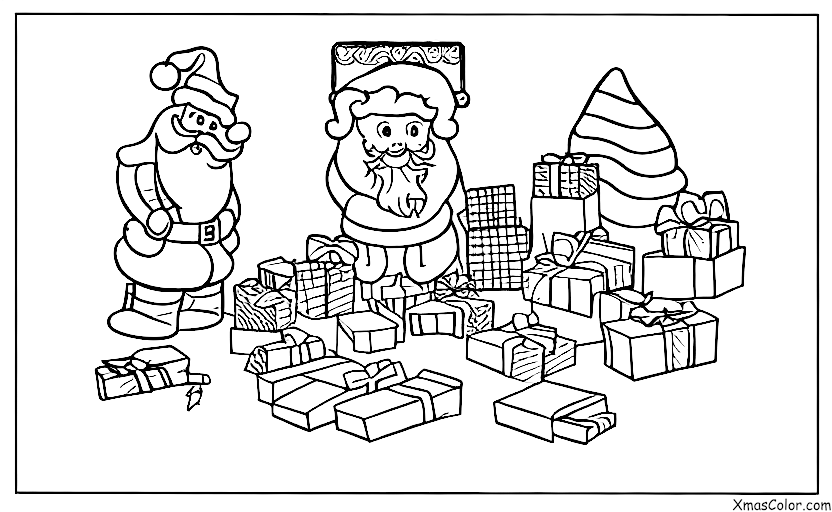 Navidad / Taller de Santa: Taller de Santa con todos los juguetes