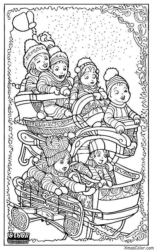 Navidad / Trineo: Paseos en tren por la nieve