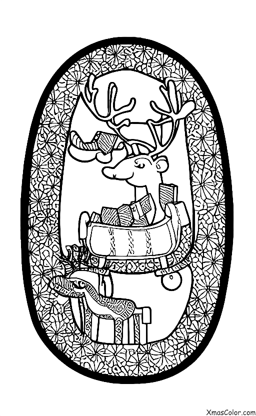 Navidad / Trineo: Trono de Renos