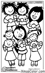 Navidad / Víspera de Año Nuevo: Los niños están emocionados por el Año Nuevo