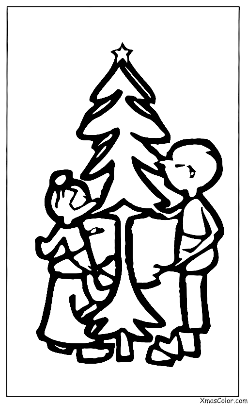 Navidad / Yo Vuelvo a Casa por Navidad: Una familia decorando su árbol de Navidad