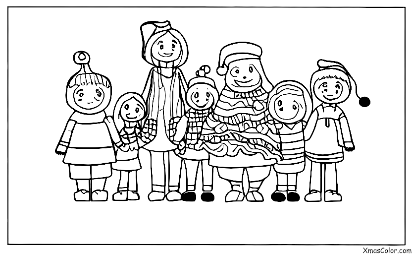 Navidad / Yo Vuelvo a Casa por Navidad: Una familia reunida alrededor del árbol de Navidad