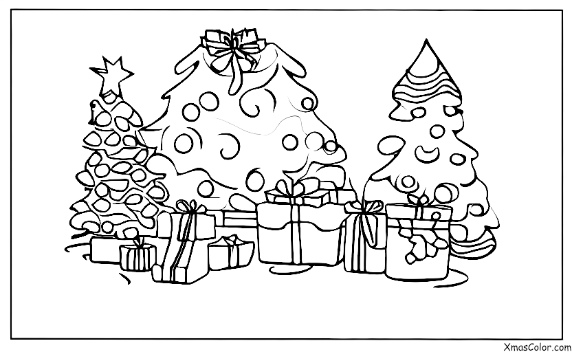 Navidad / Zumbador: Amarguillos de jengibre en forma de árbol de Navidad